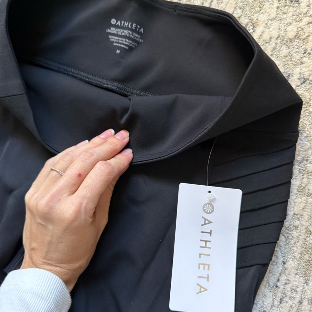 NWT DELANCEY ATHELTA MOTO TIGHT LEGGINGS